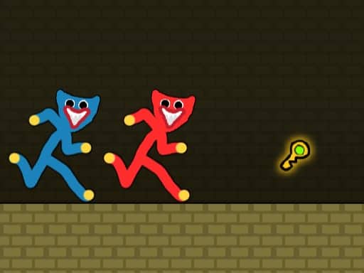 Screenshot van Red and Blue Stickman Huggy