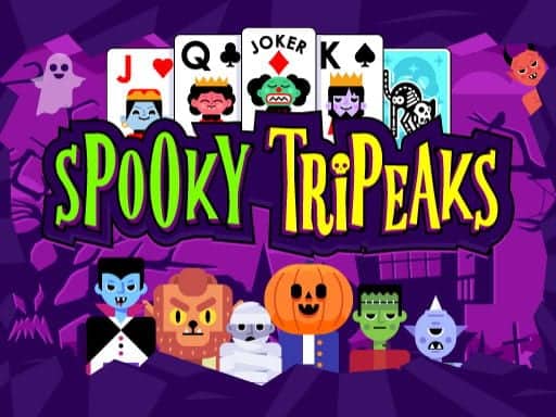 Screenshot van Spooky Tripeaks