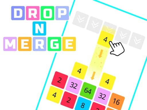 Screenshot van Drop n Merge Blocks
