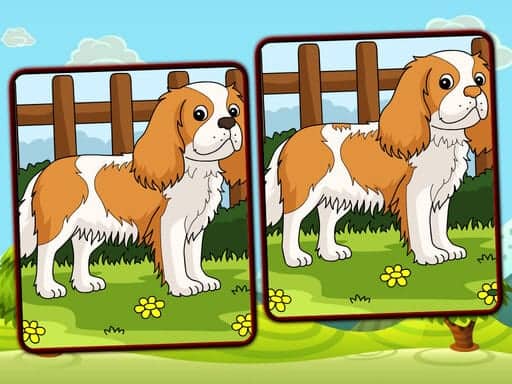 Screenshot van Dogs Spot The Differences