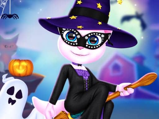 Screenshot van Cat Girl Halloween Preparation
