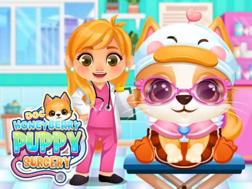 Screenshot van Doc HoneyBerry Puppy Surgery