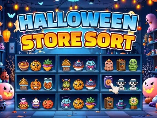Screenshot van Halloween Store Sort