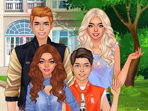 Screenshot van Superstar Family Dress Up Game