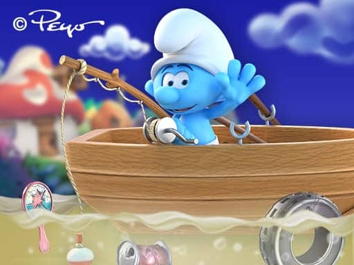Screenshot van The Smurfs Ocean Cleanup