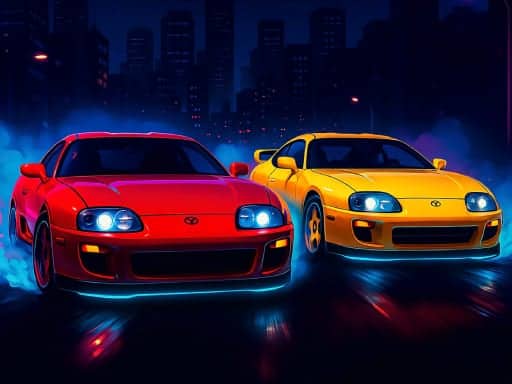 Screenshot van Two Supra Drifters
