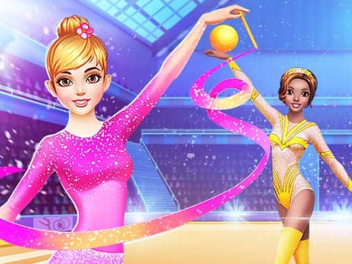 Screenshot van Gymnastics Girls Dress Up Game