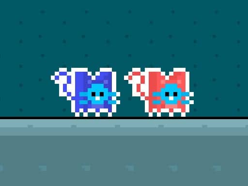 Screenshot van Red and Blue Cats