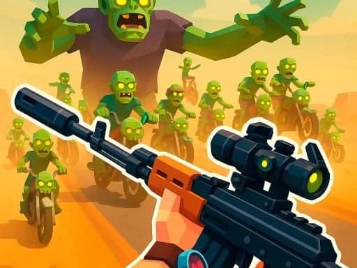 Screenshot van Zombie Road: Shooter with Destruction