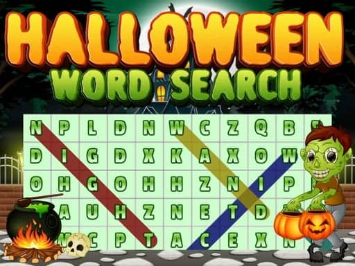 Screenshot van Halloween Words Search
