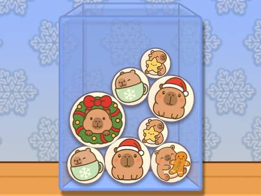 Screenshot van Capybara Xmas Merge