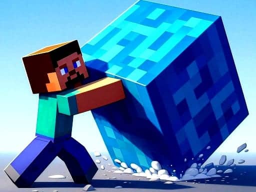 Screenshot van MineBlocks 3D Maze