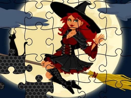Screenshot van Midnight Witches Jigsaw