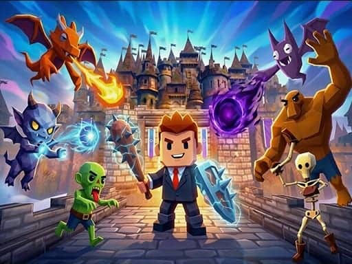 Screenshot van Office Knight 3D: Castle Defense
