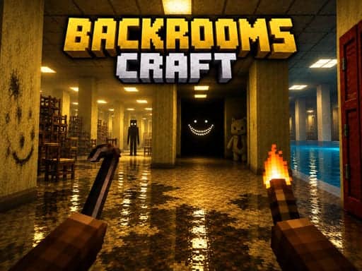 Screenshot van Backrooms Craft
