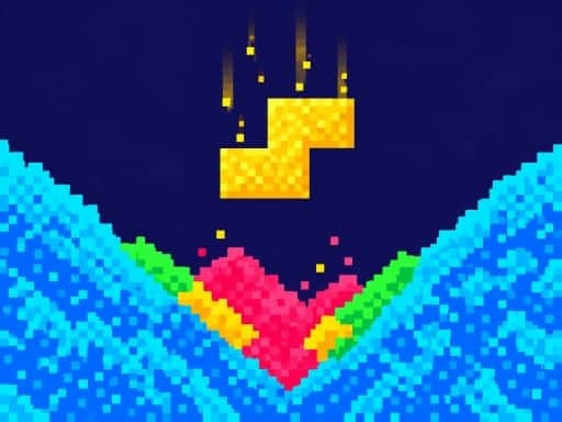 Screenshot van PixelTris