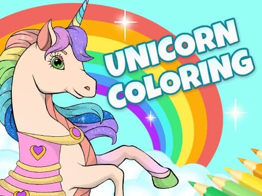 Screenshot van Unicorn Dress Up Coloring Book
