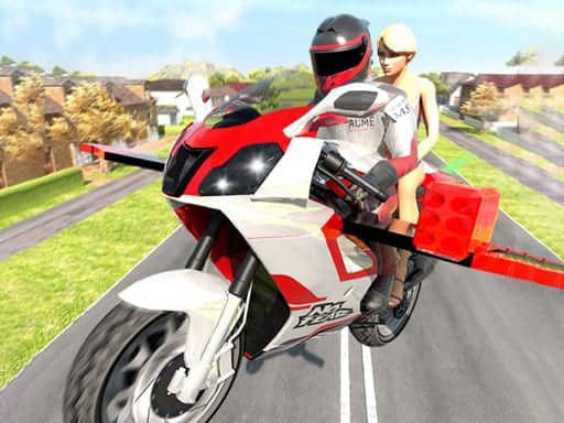 Screenshot van Flying Motorbike Driving Simulator