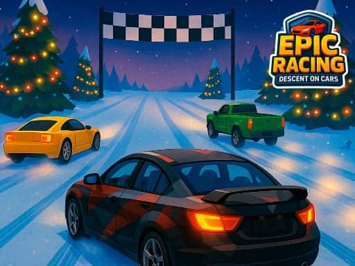 Screenshot van Epic Racing - Descent on Cars