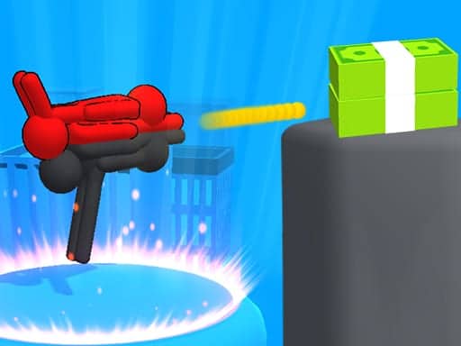 Screenshot van Human Gun