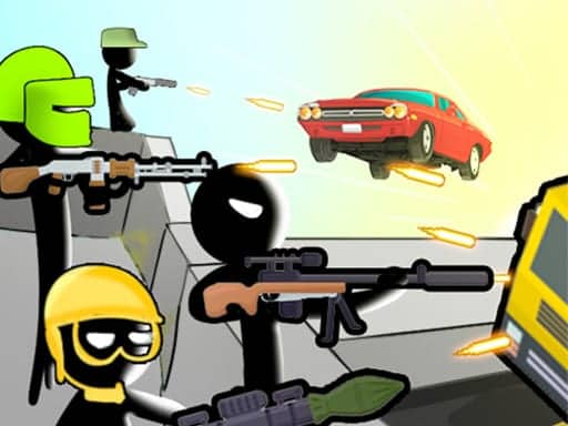 Screenshot van Bridge Wars