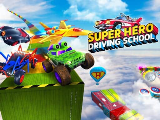 Screenshot van Super Hero Driving School