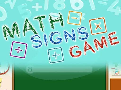 Screenshot van Math Signs Game