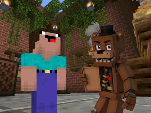 Screenshot van Noob vs 1000 Freddys