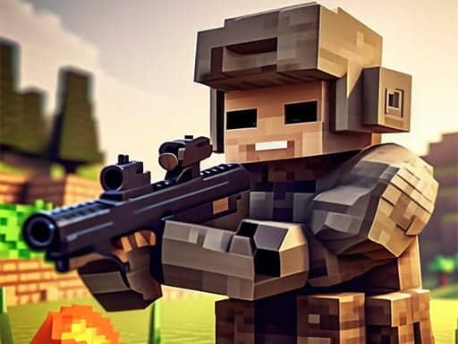 Screenshot van Pixel Village Battle 3D.IO