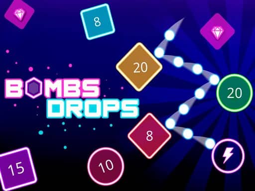 Screenshot van Bombs Drops Physics balls