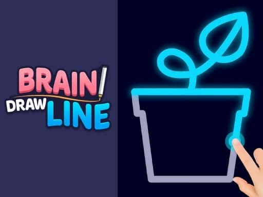 Screenshot van Brain Draw Line