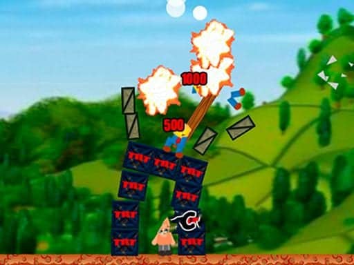 Screenshot van Destroy the Village