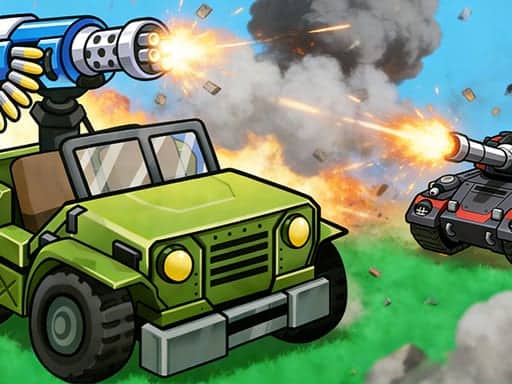 Screenshot van Tank Strike Wasteland Rogue