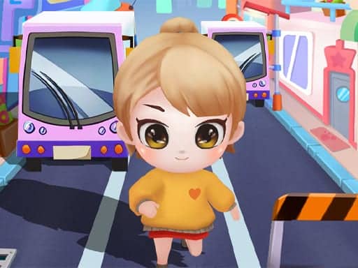 Screenshot van Angry Chibi Run