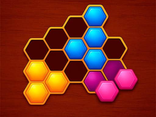 Screenshot van Hexa Block: Honey Cells