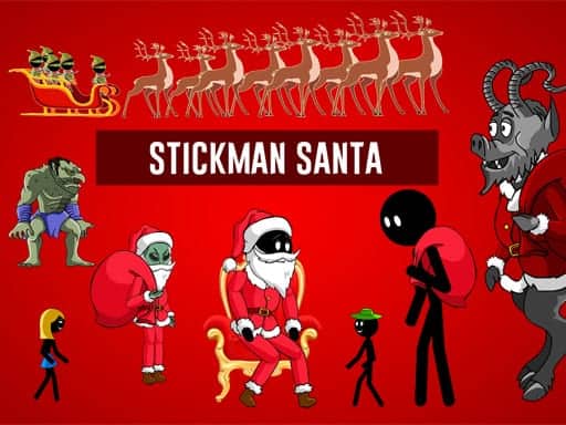 Screenshot van Stickman Santa