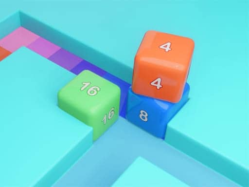Screenshot van Maze Cube 2048