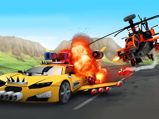 Screenshot van Chaos Road Combat Car Racing