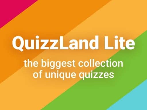Screenshot van Quizzland trivia game. Lite version