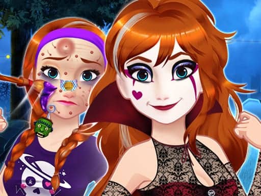 Screenshot van Halloween Princess Makeover