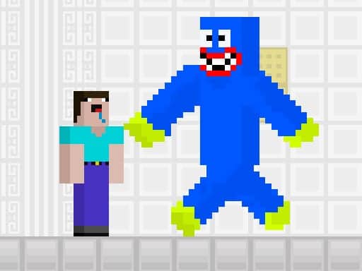 Screenshot van Noob vs Blue Monster