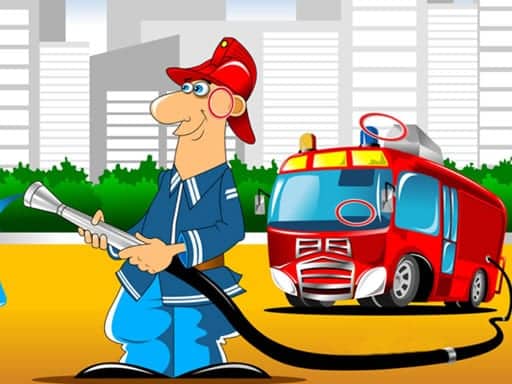 Screenshot van Fire Trucks Differences