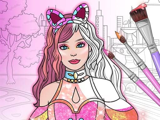 Screenshot van Dress Up Games & Coloring Book