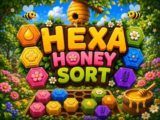 Hexa Honey Sort - Gratis 1001 Online Spelletjes Spelen