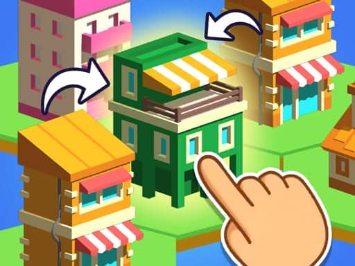 Screenshot van Crafty Town Merge City