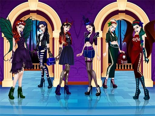 Screenshot van Gothic Dress Up