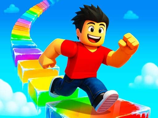 Screenshot van Obby Rainbow Tower