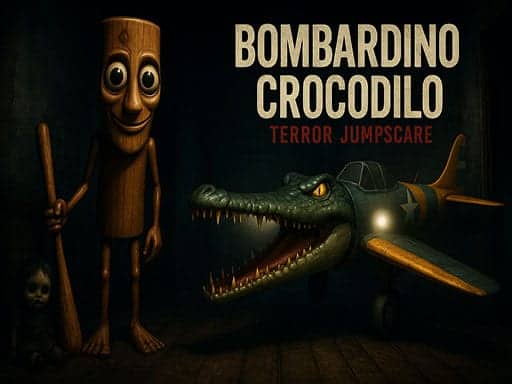 Screenshot van Bombardino Crocodilo terror jumpscare