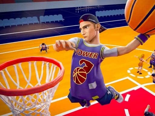 Screenshot van 3D Basketball.io Dunk Sport