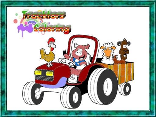 Screenshot van Tractor Coloring Pages